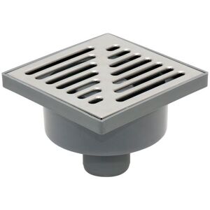 Tycner - Bottom Outlet Stainless Steel Grid 150x150mm Floor Ground Waste Drain Gully Trap