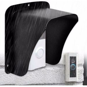 Denuotop - Doorbell Cover, Waterproof Metal Cover Wireless Doorbell for Video Camera, Button Chime, Ring Wireless Doorbell