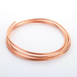 DEWDAT Copper Tubing 2M od 2mm x id 1mm Soft Tubing Copper Round Tube for Refrigeration Plumbing