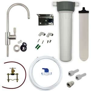 Doulton - Heavy Metal Removal Water Filter System with Ultracarb Ceramic Candle and Brushed Nickel Tap