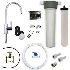 Doulton - Heavy Metal Removal Water Filter System with Ultracarb Ceramic Candle and Chrome Tap