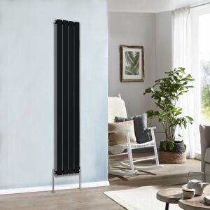 NRG Designer Radiator 1800x272mm Single Flat Panel Vertical Black