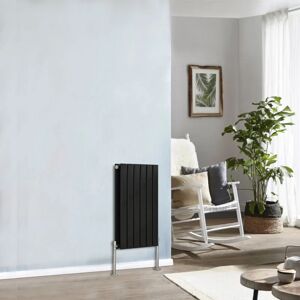 NRG Designer Radiator 600x408mm Double Flat Panel Horizontal Black