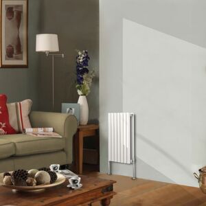 NRG Designer Radiator 600x413mm Double Oval Column Horizontal White