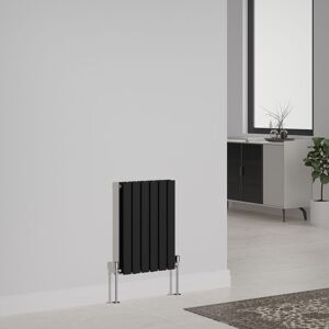 NRG Designer Radiator Flat Panel Central Heating Rads Horizontal Double 600x408mm Black