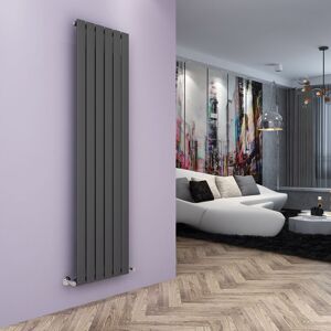 Elegant - Vertical Column Designer Radiator Flat Panel 1800 x 452 mm Anthracite Single