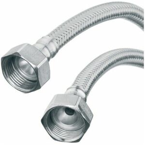 Invena - 50cm 3/4 x 3/4 Flexi Flexible Kitchen Basin MonoBloc Tap Connector Hose Pipe