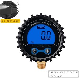 MUMU High precision digital tire pressure gauge with backlight, lcd display, copper wire air pressure gauge