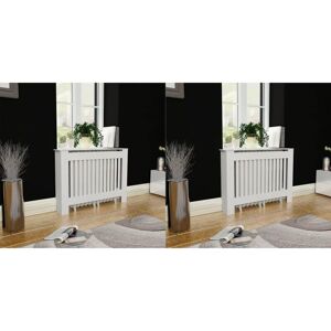 Radiator Covers 2 pcs White mdf 112 cm VD18892 - Hommoo