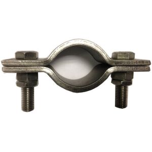 Graphskill - Light Duty 2 bolt pipe clip. 144 mm id (125 mm NB/139.7 mm od Pipe ) T316 Stainless Steel