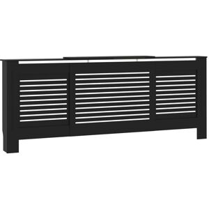 Berkfield Home - Mayfair mdf Radiator Cover Black 205 cm