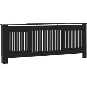 Berkfield Home - Mayfair mdf Radiator Cover Black 205 cm