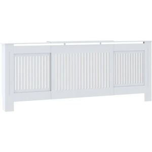 BERKFIELD HOME Mayfair mdf Radiator Cover White 205 cm