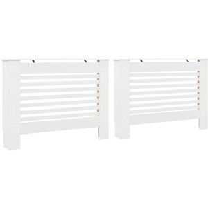 Berkfield Home - Mayfair Radiator Covers 2 pcs White 112x19x81.5 cm mdf