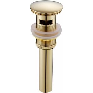 TINOR Premium stainless steel and brass pop up sink drain with overflow.