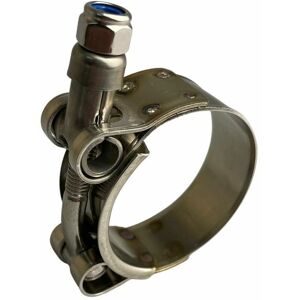 BOLTZA W4 Stainless Steel t Bolt Hose Clamps For Industrial Machinery & Exhaust Clips 34-42mm x4 - Silver