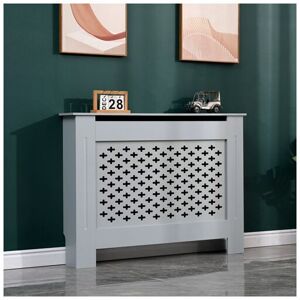 Westwood - mdf Radiator Cover Cross Small Grey