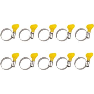 ZVD - 10 Pcs Stainless Steel Hose Clips Adjustable Hose Clamp