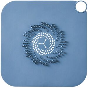 CYSLMUK 2Pcs Shower Drain Filter, Silicone Drain Shower Hair Catcher, Shower Drain Covers Easy Enough to Install and Clean for Bathroom Drain, Blue + White