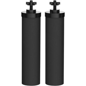 Linghhang - 2pcs BB9-2 Filter Element Carbon Rod Gravity Filtration Antibacterial Residual Chlorine Removal Heavy Metal Adaptation Stainless Steel