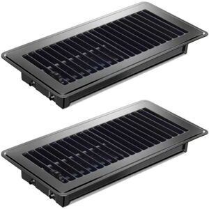 TLILY 2pcs Floor Register 4x10Inch,Heavy Duty Vents,Heat Air Vent Covers,Floor Covers for Heater a