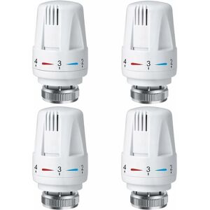 LINGHHANG 4 Pack Radiator Thermostat, trv M30 x 1.5 Radiator Thermostat, Thermostatic Radiator Valve, Radiator Valve for Home and Office Heating System