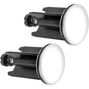 Csparkv - 40mm 2PCS Premium Sink Plug Universal Sink Stopper, Stainless Steel and Anti-Limescale, for Washbasin Bidet, Bathroom