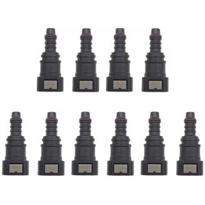 Tlily - 5X 9.89 ID8 Curved Fuel Line Connector, Hose Fittings Urea Tube Fitting Gas Filter Connector