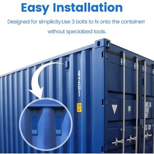 Tlily - 8PCS Shipping Container Air Vent Kit Heavy Duty Accessories Flow Ventilation Blue