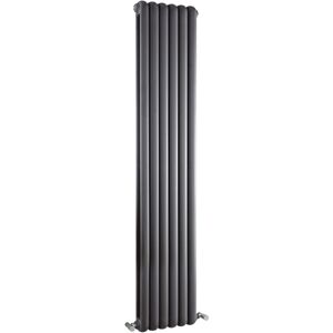 BALTERLEY Vertical Double Panel Radiator - 1800mm x 383mm - 3713 BTU - Anthracite