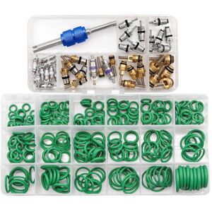 Tlily - Car a/c Repair Kit 270PCS O-Ring Seals + 40PCS Valve Core Assortment with Remover Tool