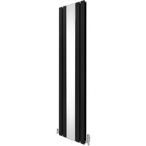 Monster-shop - Flat Mirror Radiator & Valves - 1800mm x 425mm - Black