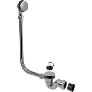 Mcalpine - 25mm Chrome Bath Trap with Combined Waste and Overflow BRASSTRAP-25-CP