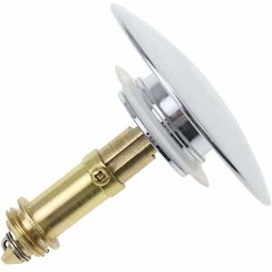 Csparkv - Basin Pop-up Drain Plug Universal Brass Spring Bolt Sink Stopper Pop Up Basin Waste Flap for Kitchen Bathroom Sink - Chrome Brass Plating