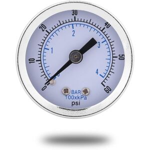 MEMKEY Pressure Gauge, 0-60 psi, 0-4 bar, 1/8 inch bspt Thread, Water Pressure Gauge for Water, Oil, Gas