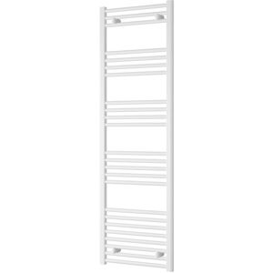 Reina - Capo White Electric Towel Rail 1600mm High x 600mm Wide (+ Chrome Thermostatic Touch Element)