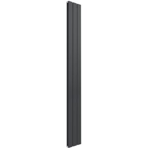 Reina - Flat Double Designer Vertical Radiator 1800mm h x 218mm w - Anthracite