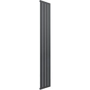 Reina - Flat Single Designer Vertical Radiator 1800mm h x 292mm w Anthracite