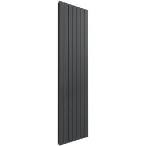 Reina - Flat Double Designer Vertical Radiator 1800mm h x 514mm w - Anthracite