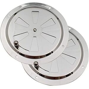 Ikodm - Round Ventilation Grille, 125mm Stainless Steel Air Vent Ducting Mosquito Net Exhaust Grille Incoming Air Exhaust Air Ventilation Adjustable