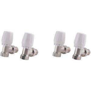 TLILY Thermostatic Radiator Valve 4 Pcs Series 15mm x 1/2 Inch Right Angle TRV for Home Office