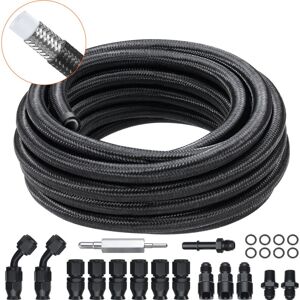 MOPHORN VEVOR 6AN Fuel Line Kit, 25 FT Fuel Hose Kit, 5/16