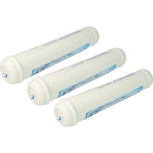 3x Fridge Water Filter compatible with Samsung RSA1DHPE1/XEF, RSH1DTBP, RSA1DTPE, RSH1DTMH, RSH1DTIS Refrigerator - Vhbw