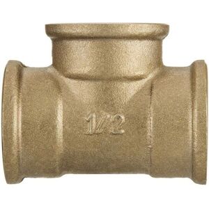 INVENA 1" inch Thread Pipe Tee Connection Fittings Female Cast Iron Brass INVENA 1" inch Thread Pipe Tee Connection Fittings Female Cast Iron Brass