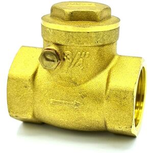 Invena Brass Swing Check Valve - Unidirectional Flow, Various Sizes Invena Brass Swing Check Valve - Unidirectional Flow, Various Sizes