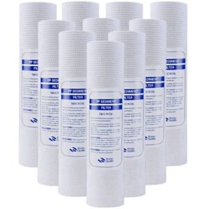 TLILY 10 PCS Universal Water Filter PP Cotton Sediment Filters Polypropylene Material , 1 Micrometre TLILY 10 PCS Universal Water Filter PP Cotton Sediment Filters Polypropylene Material , 1 Micrometre