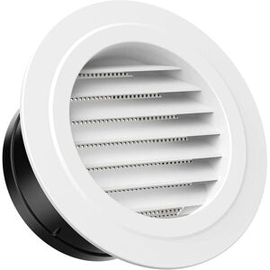 Mumu - 100mm Round Plastic Ventilation Grille with Mosquito Net for Wall Ceiling Air Vent Indoor Outdoor Mumu - 100mm Round Plastic Ventilation Grille with Mosquito Net for Wall Ceiling Air Vent Indoor Outdoor