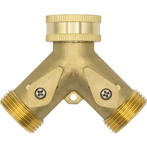 MEMKEY 2-way Y-distributor 10964, 3/4" AG, brass, with shut-off valves MEMKEY 2-way Y-distributor 10964, 3/4" AG, brass, with shut-off valves