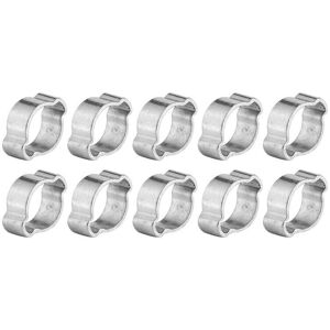 Mumu - 10pcs Stainless Steel Hose Clamps, Adjustable Stainless Steel Hose Clamps, Double Ear Hose Clamps, Hose Clamps (9-11mm) Mumu - 10pcs Stainless Steel Hose Clamps, Adjustable Stainless Steel Hose Clamps, Double Ear Hose Clamps, Hose Clamps (9-11mm)