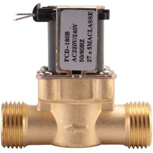 TLILY 1/2 inch Ac 220V Normally Closed Brass Electric Solenoid Magnetic Valve for Water Control Chemical Liquid Industry Pumps TLILY 1/2 inch Ac 220V Normally Closed Brass Electric Solenoid Magnetic Valve for Water Control Chemical Liquid Industry Pumps